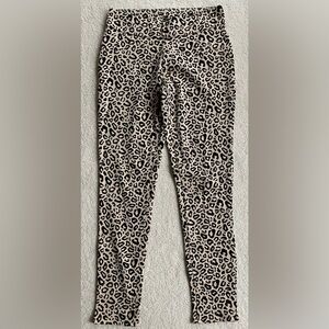Yala Beige and Black Animal Print Leggings